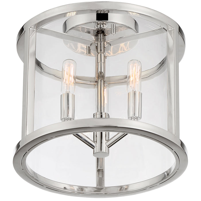 Crystorama DEV-B8003-PN_CEILING Three Light Semi Flush Mount, Polished Nickel
