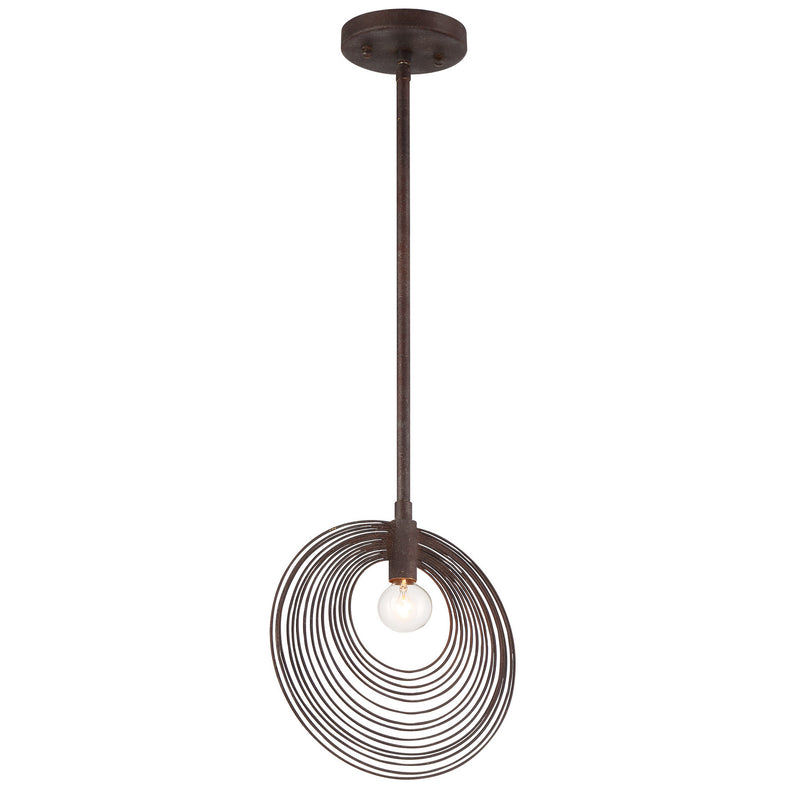 Crystorama DOR-B7700-FB One Light Pendant, Forged Bronze
