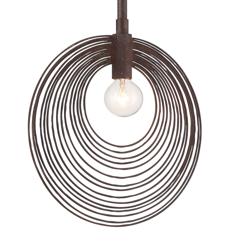 Crystorama DOR-B7700-FB One Light Pendant, Forged Bronze
