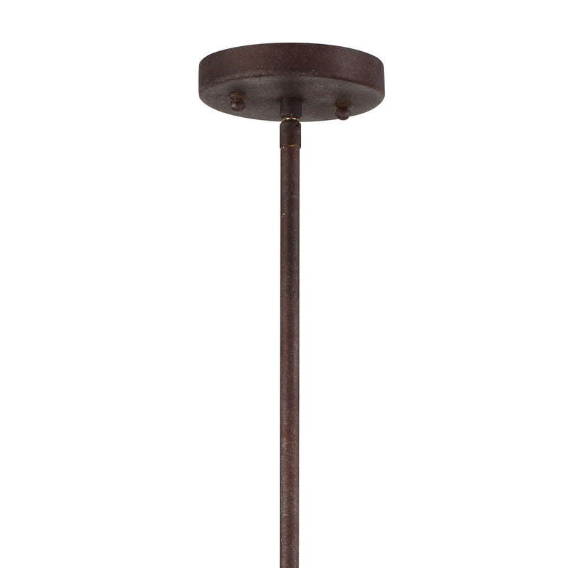 Crystorama DOR-B7700-FB One Light Pendant, Forged Bronze