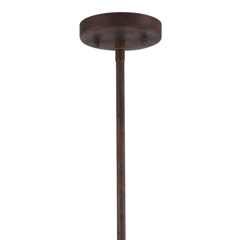 Crystorama DOR-B7701-FB One Light Pendant, Forged Bronze