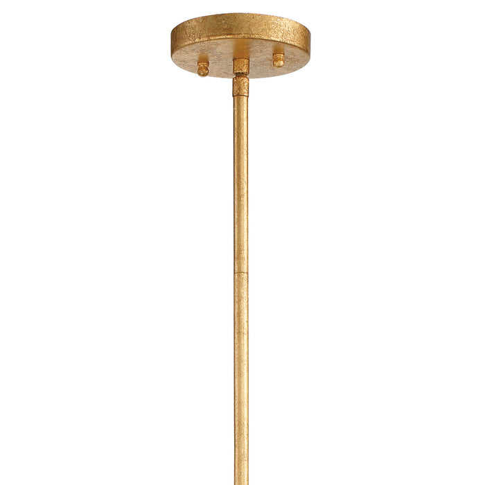 Crystorama DOR-B7701-RG One Light Pendant, Renaissance Gold