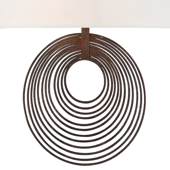 Crystorama DOR-B7702-FB Two Light Wall Sconce, Forged Bronze