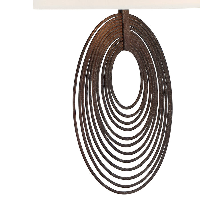 Crystorama DOR-B7702-FB Two Light Wall Sconce, Forged Bronze