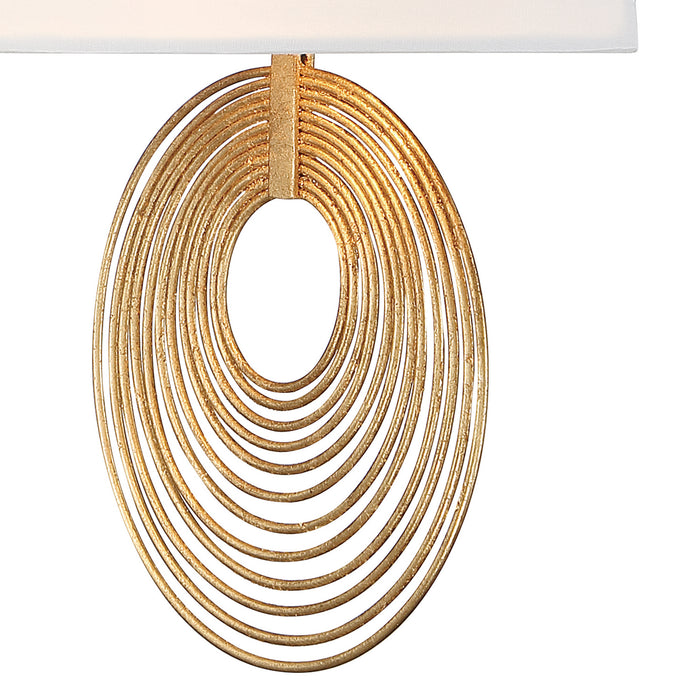 Crystorama DOR-B7702-RG Two Light Wall Sconce, Renaissance Gold