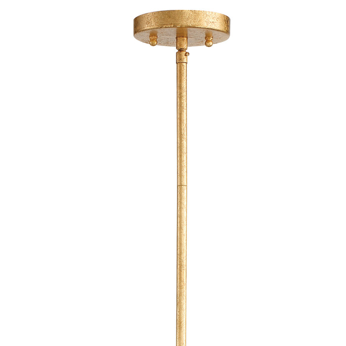 Crystorama DOR-B7711-RG One Light Pendant, Renaissance Gold