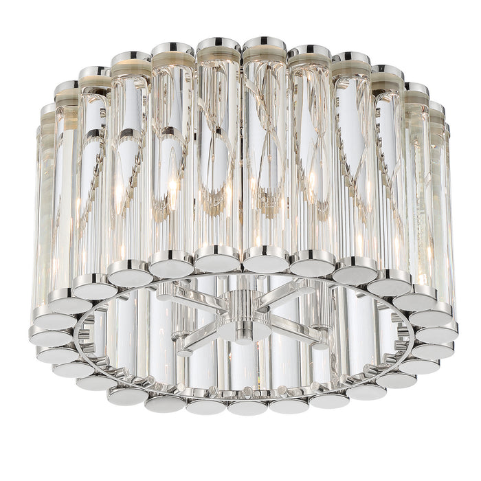Crystorama ELL-B3004-PN_CEILING Four Light Semi Flush Mount, Polished Nickel