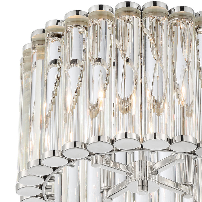 Crystorama ELL-B3004-PN_CEILING Four Light Semi Flush Mount, Polished Nickel