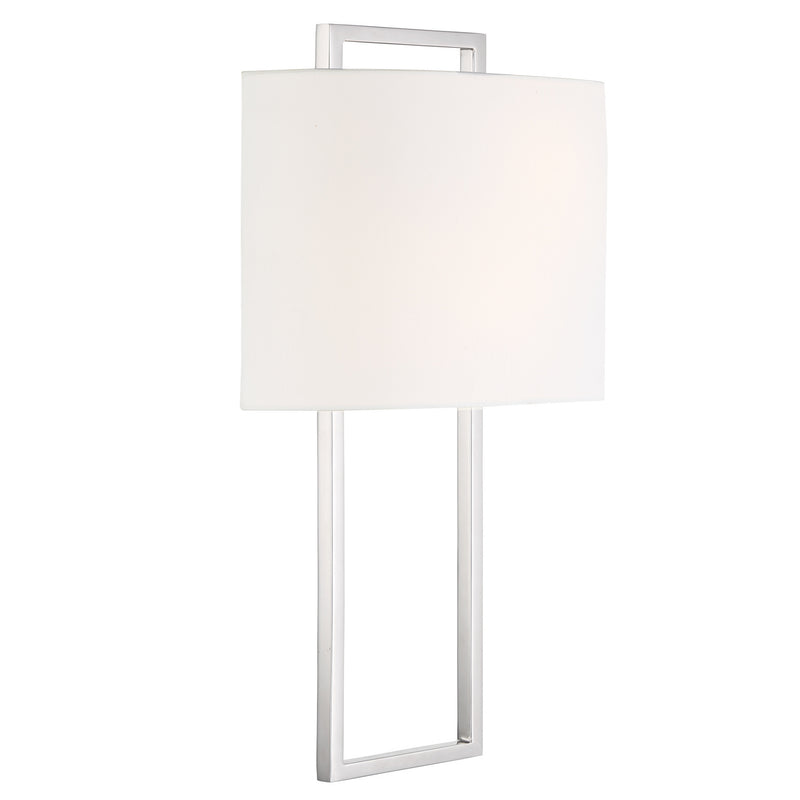 Crystorama FRE-422-PN Two Light Wall Sconce, Polished Nickel