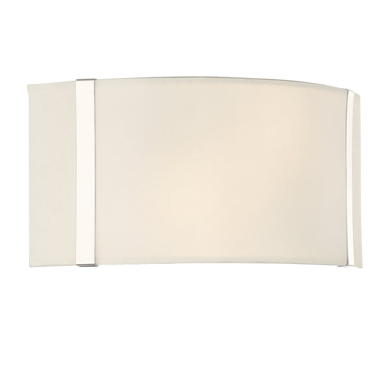 Crystorama FUL-902-PN Two Light Wall Sconce, Polished Nickel