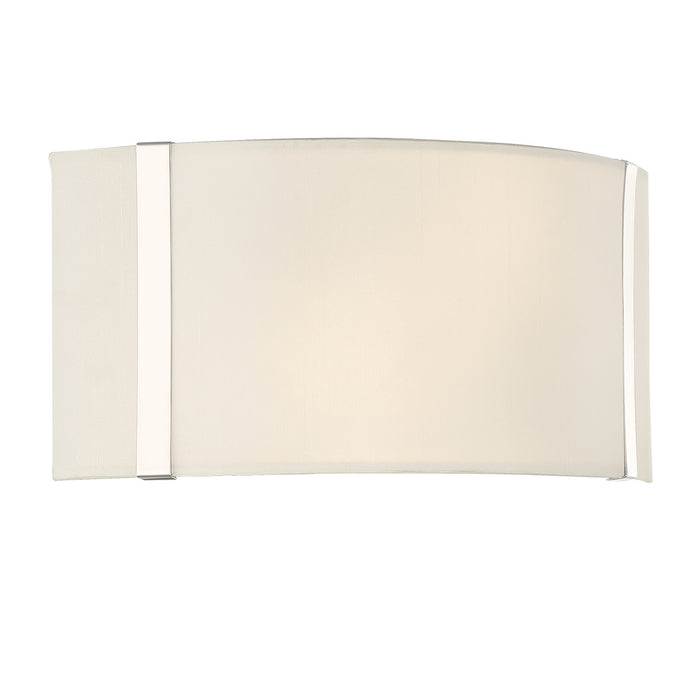 Crystorama FUL-902-PN Two Light Wall Sconce, Polished Nickel
