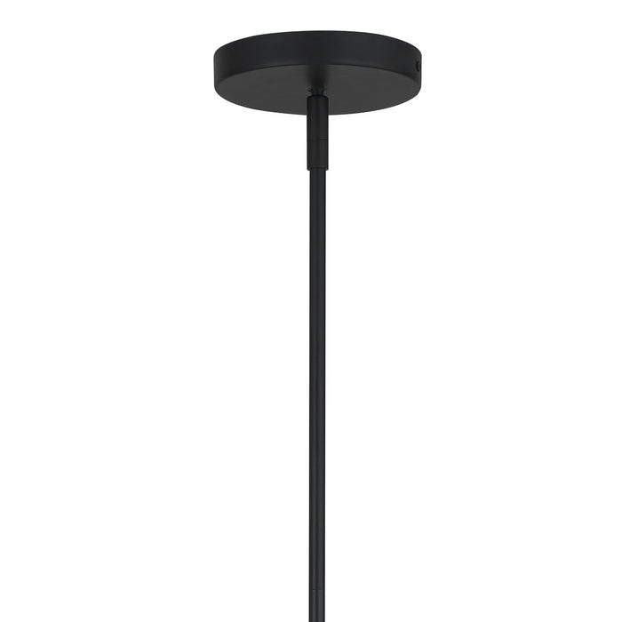 Crystorama FUL-904-BK Three Light Pendant, Black