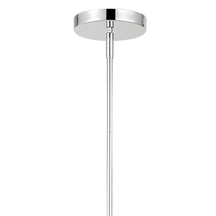 Crystorama FUL-904-PN Three Light Pendant, Polished Nickel