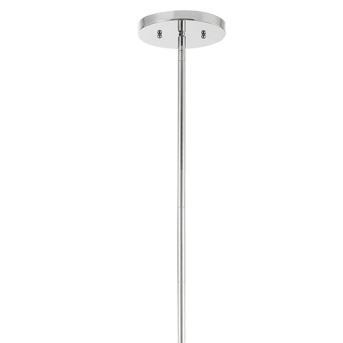 Crystorama FUL-906-PN Four Light Chandelier, Polished Nickel