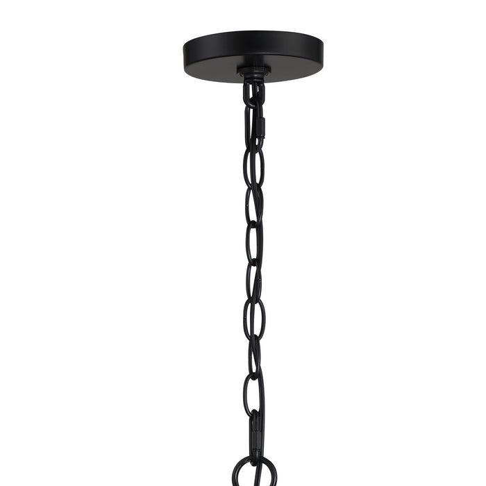 Crystorama JAY-A5004-MK Four Light Chandelier, Matte Black