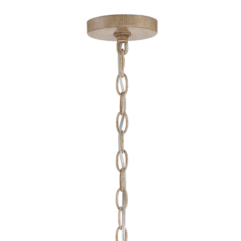 Crystorama JES-B7105-BS Five Light Pendant, Burnished Silver