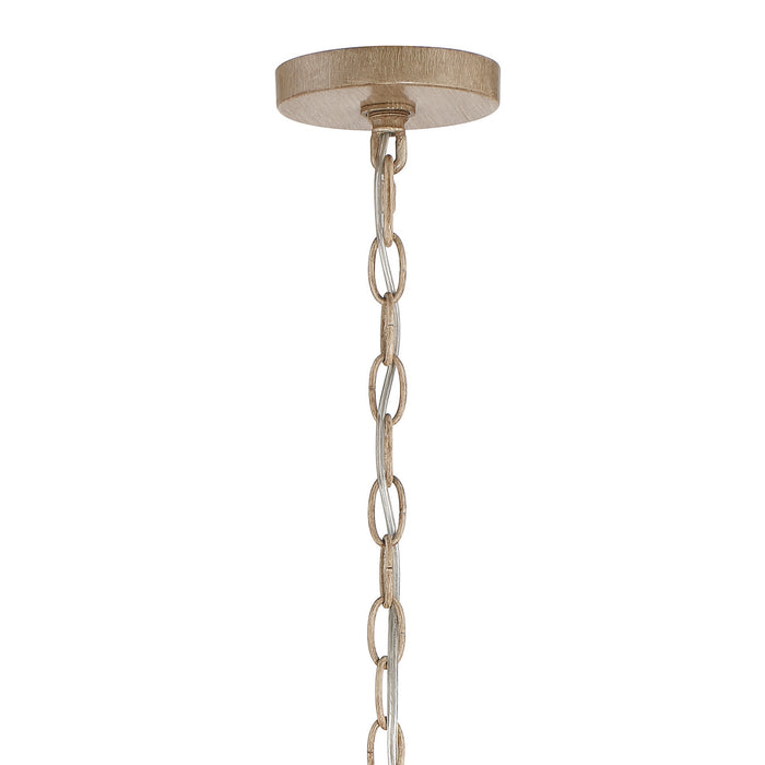 Crystorama JES-B7105-BS Five Light Pendant, Burnished Silver