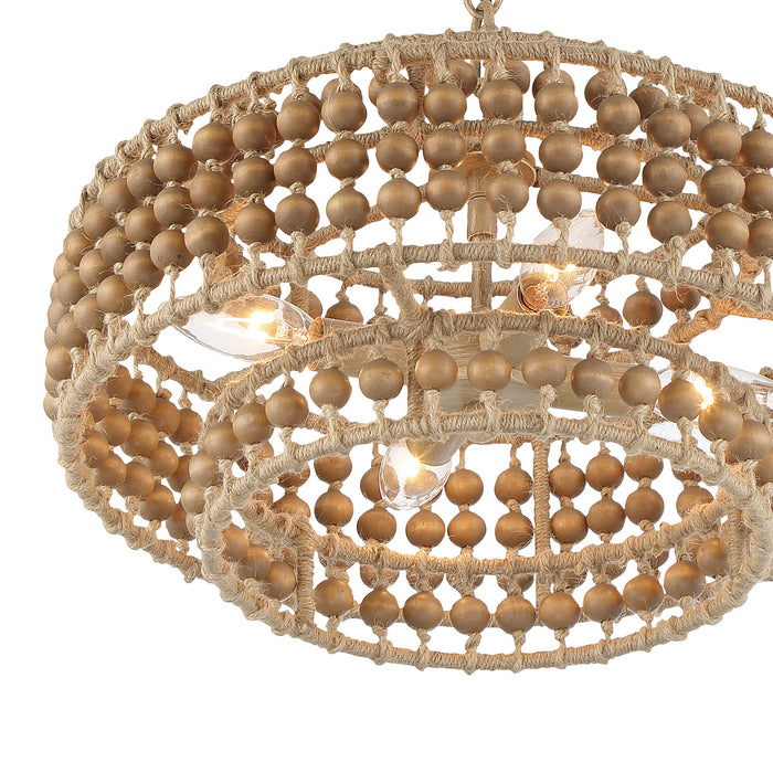 Crystorama SIL-B6003-BS Four Light Mini Chandelier, Burnished Silver