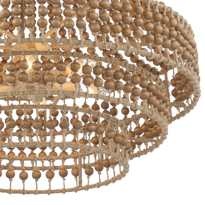Crystorama SIL-B6006-BS Six Light Chandelier, Burnished Silver