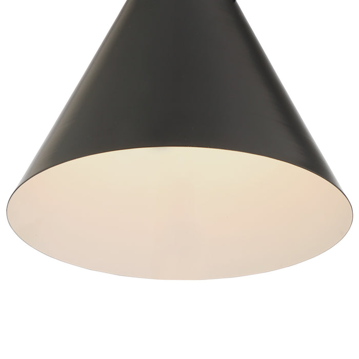Crystorama XAV-B8301-MK One Light Pendant, Matte Black
