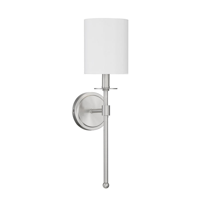Meridian M90057BN One Light Wall Sconce, Brushed Nickel