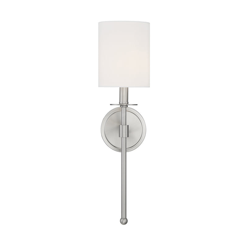 Meridian M90057BN One Light Wall Sconce, Brushed Nickel