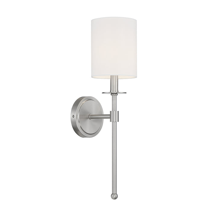 Meridian M90057BN One Light Wall Sconce, Brushed Nickel