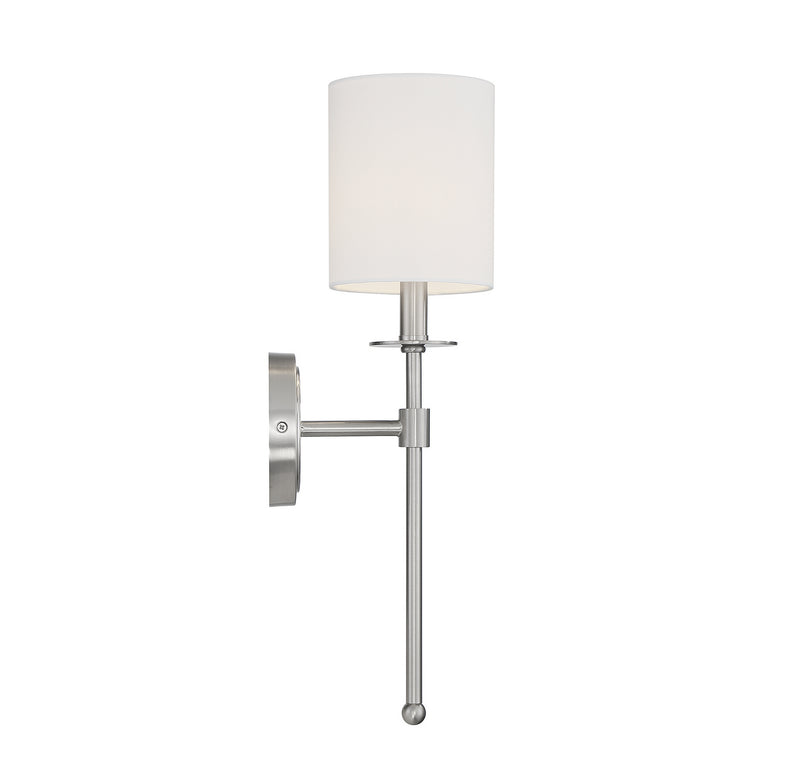 Meridian M90057BN One Light Wall Sconce, Brushed Nickel