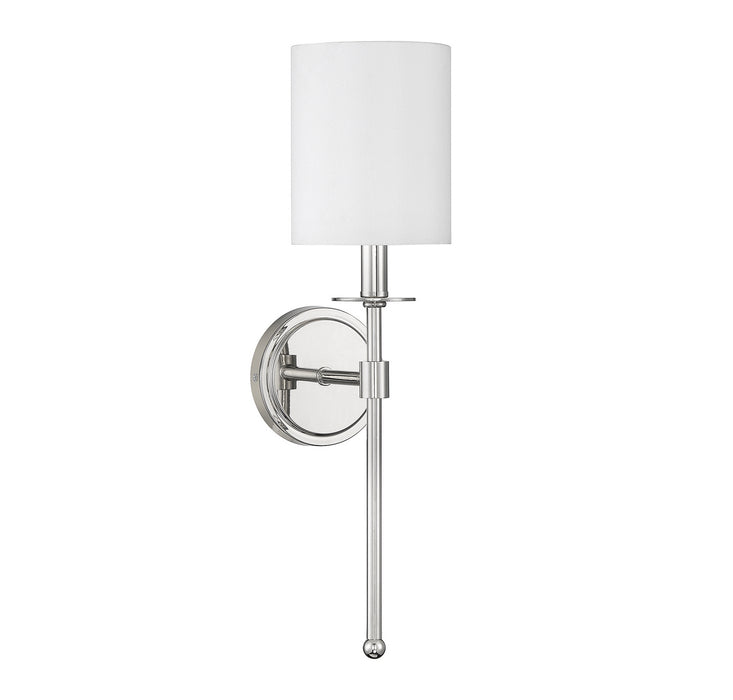 Meridian M90057PN One Light Wall Sconce, Polished Nickel