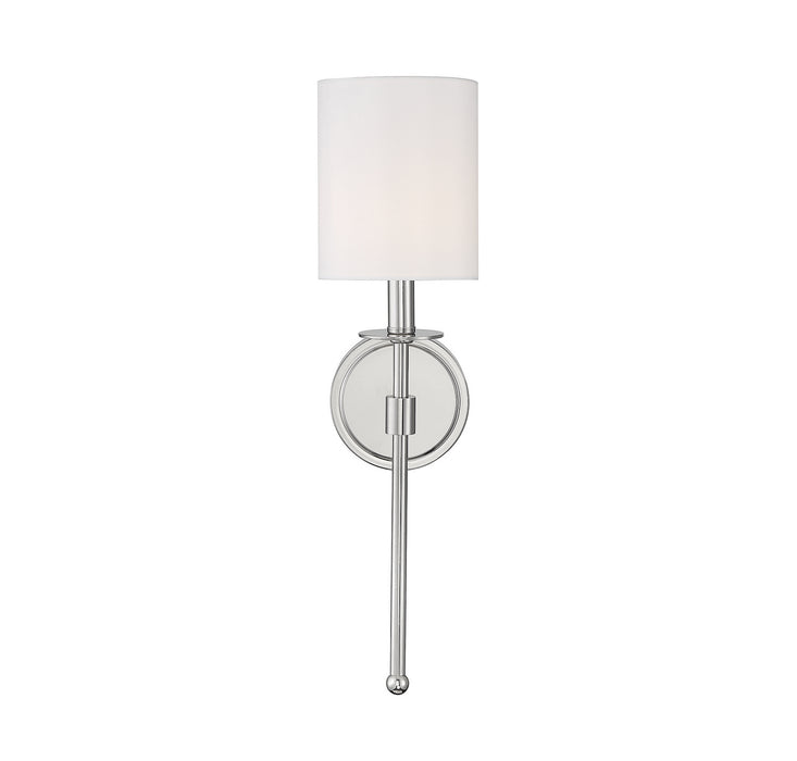Meridian M90057PN One Light Wall Sconce, Polished Nickel