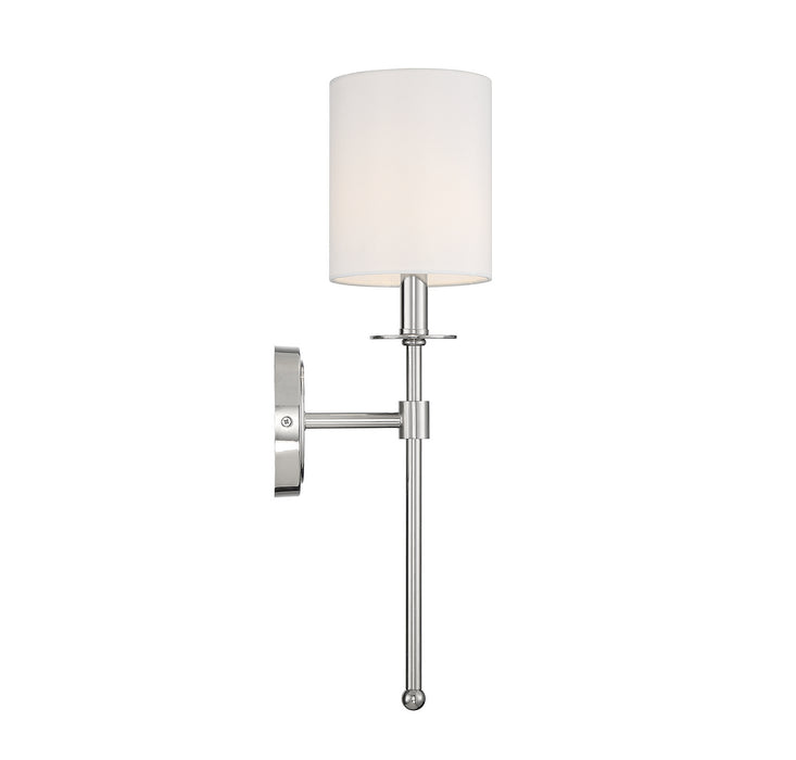 Meridian M90057PN One Light Wall Sconce, Polished Nickel