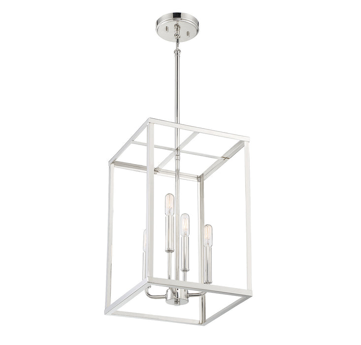 Meridian M30008PN Four Light Pendant, Polished Nickel