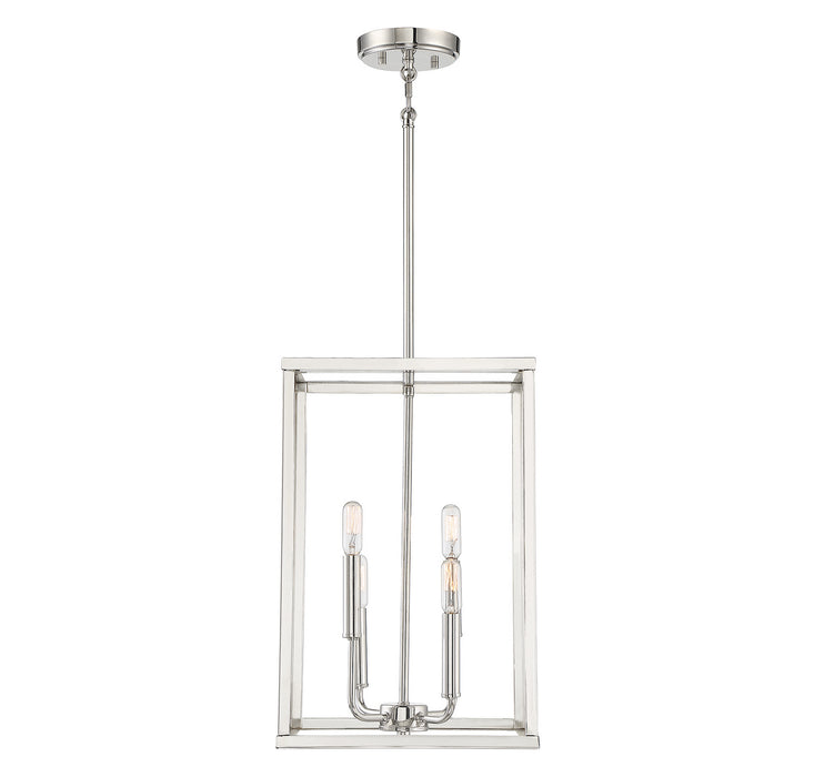 Meridian M30008PN Four Light Pendant, Polished Nickel