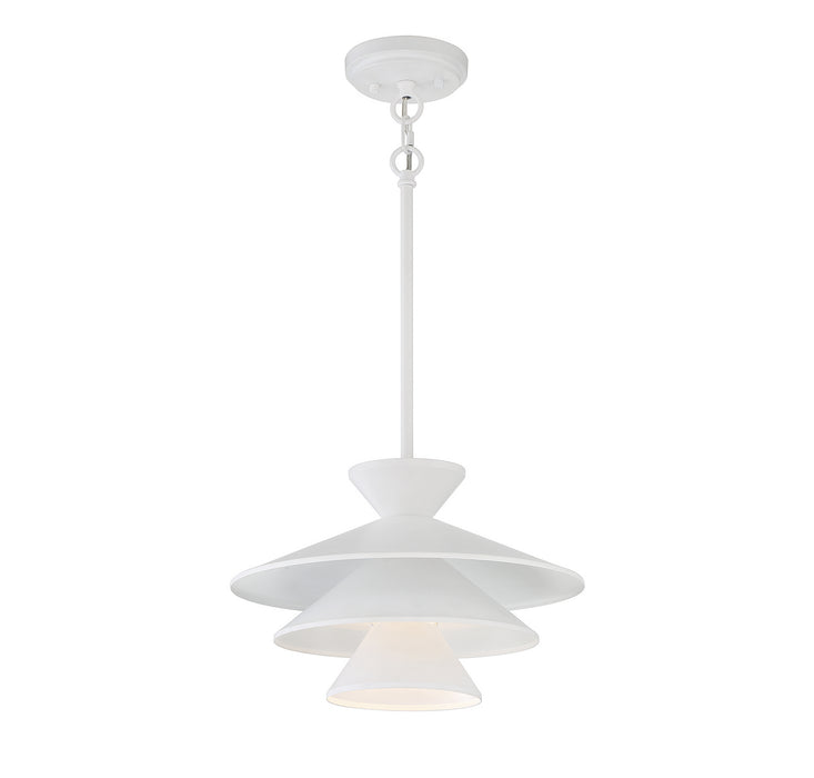 Meridian M70096WH One Light Pendant, White