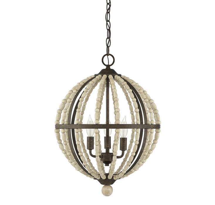 Meridian M70099AV Three Light Pendant, Avignon