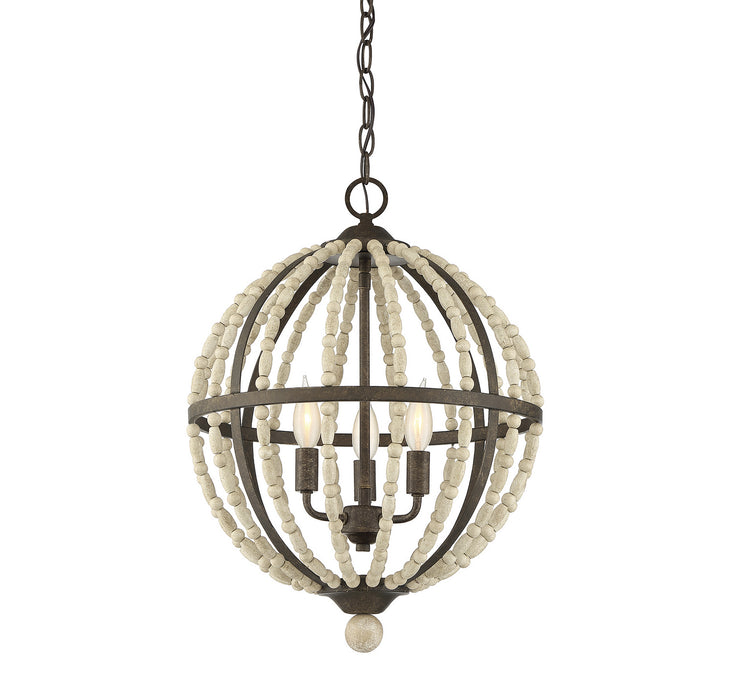 Meridian M70099AV Three Light Pendant, Avignon