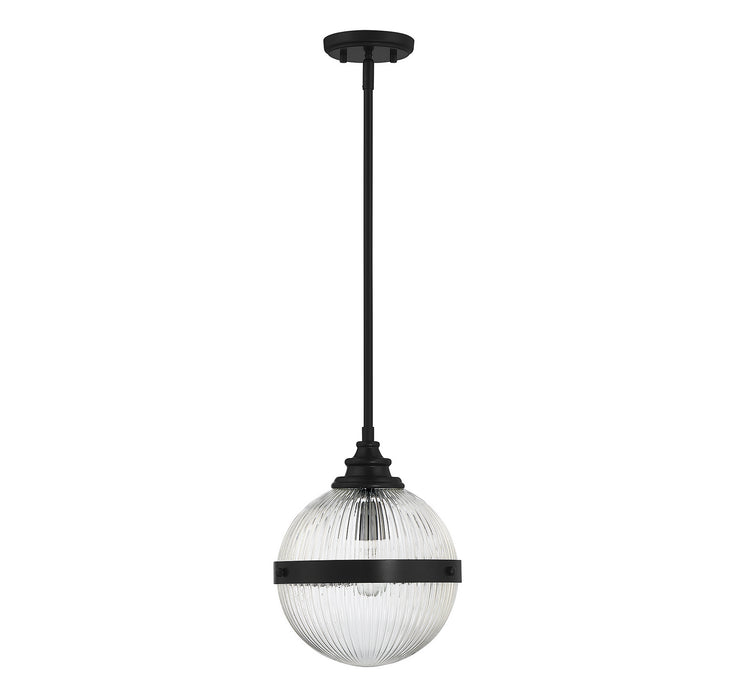 Meridian M70100MBK One Light Mini Pendant, Matte Black