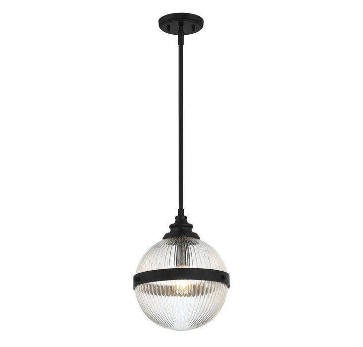 Meridian M70100MBK One Light Mini Pendant, Matte Black
