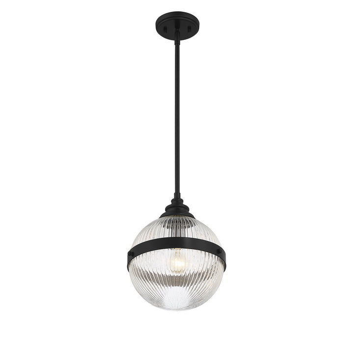 Meridian M70100MBK One Light Mini Pendant, Matte Black