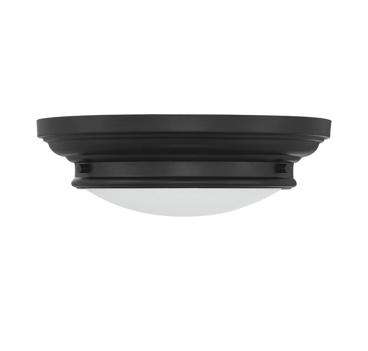 Meridian M60063MBK Two Light Flush Mount, Matte Black