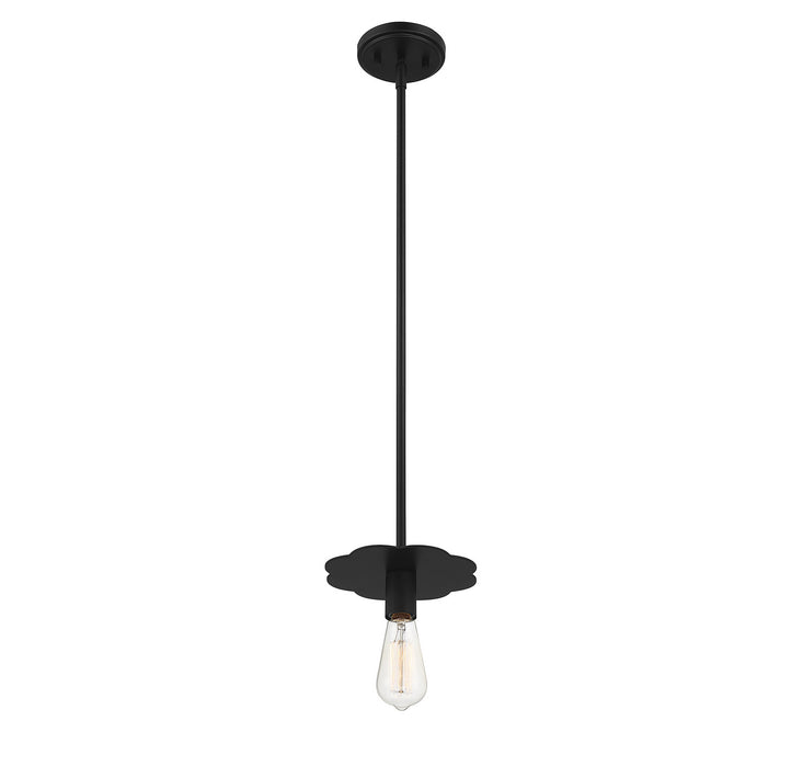 Meridian M70113MBK One Light Mini Pendant, Matte Black