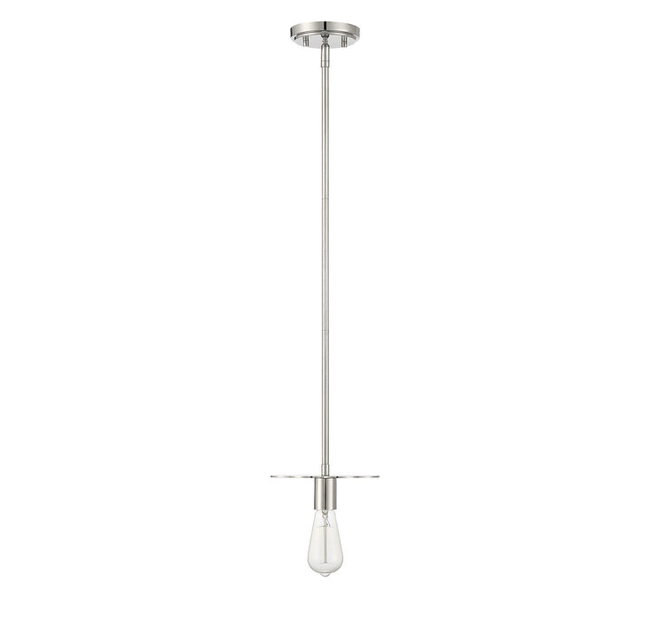 Meridian M70113PN One Light Mini Pendant, Polished Nickel
