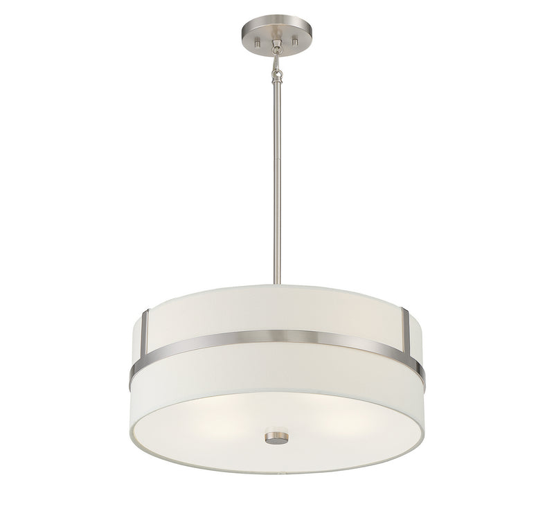 Meridian M70102BN Four Light Pendant, Brushed Nickel