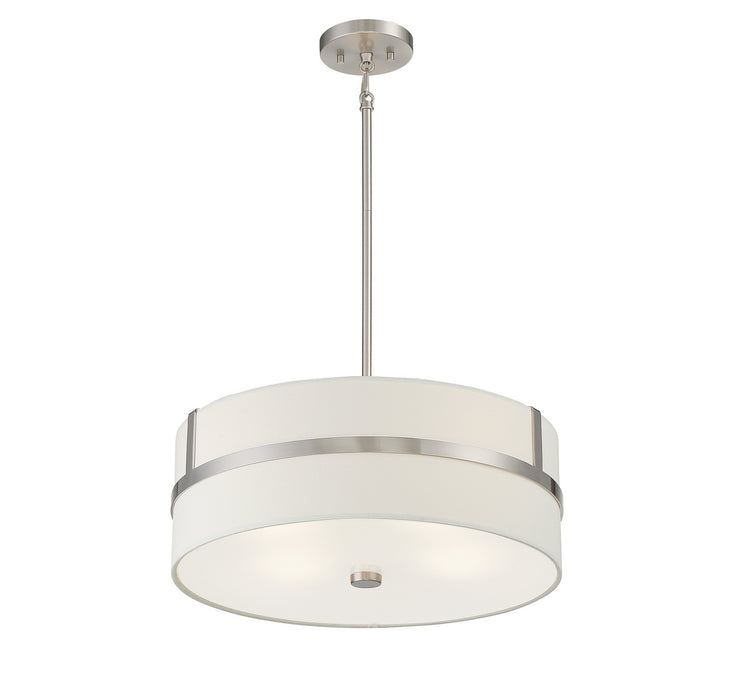 Meridian M70102BN Four Light Pendant, Brushed Nickel