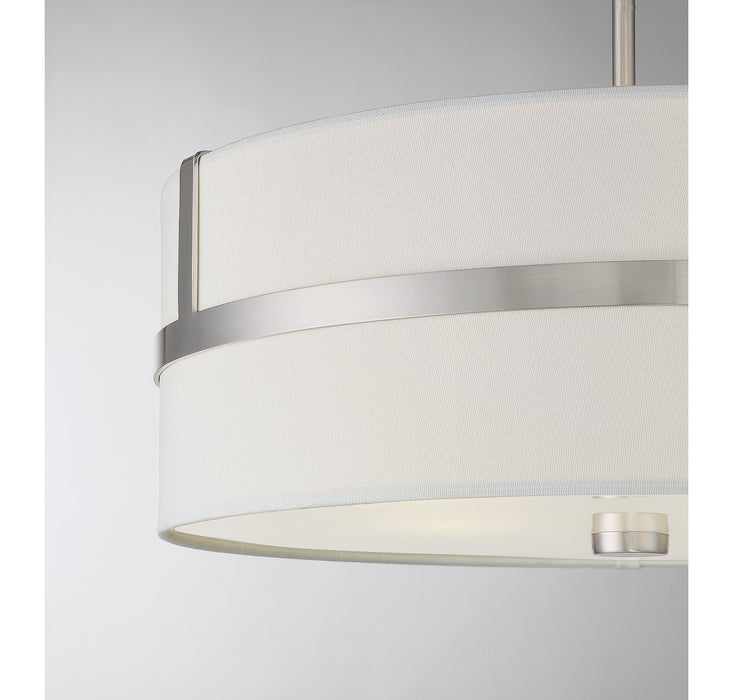 Meridian M70102BN Four Light Pendant, Brushed Nickel