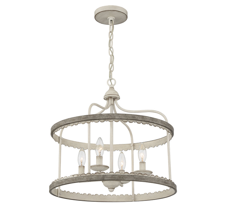 Meridian M70110SIL Four Light Pendant, Silo