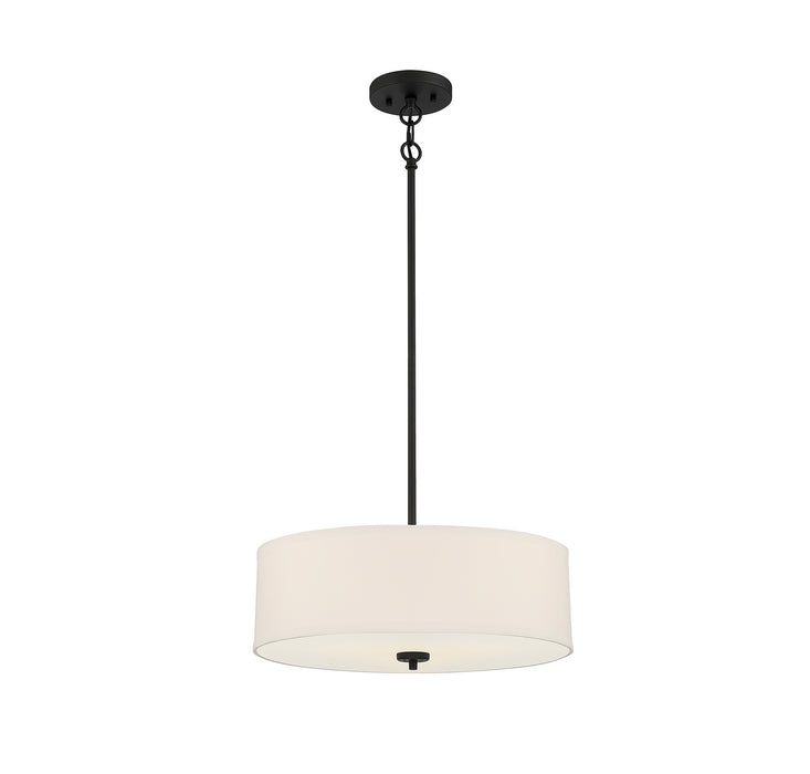 Meridian M70109MBK Three Light Pendant, Matte Black
