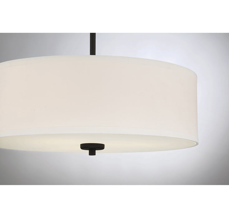 Meridian M70109MBK Three Light Pendant, Matte Black