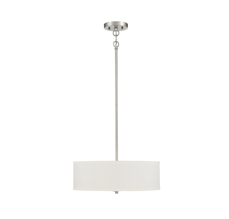 Meridian M70109BN Three Light Pendant, Brushed Nickel