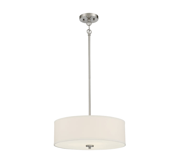 Meridian M70109BN Three Light Pendant, Brushed Nickel